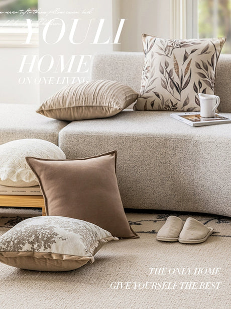 YOULI Beatrice Creamy Soft Beige Sofa Pillow from YOULI