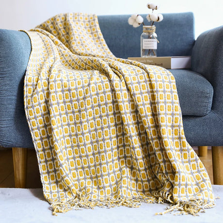 YOULI Marissa Cozy Knitted Air Conditioner Throw Blanket from YOULI