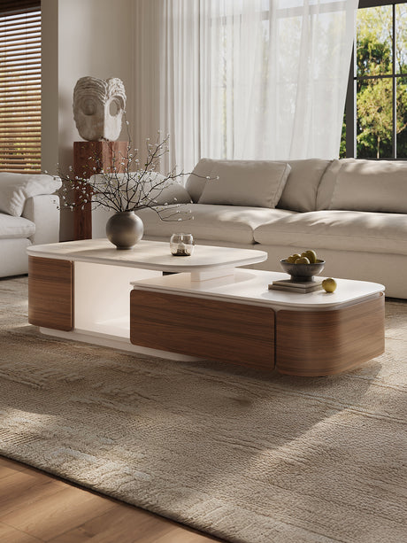QUANMU Santiago Elegant Retractable Coffee Table from QUANMU