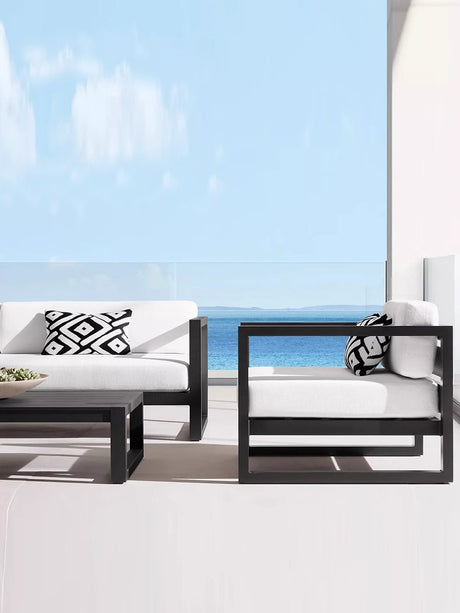 DIME GARDEN Isadora Elegant Plastic Corner Sofa Set from DIME GARDEN