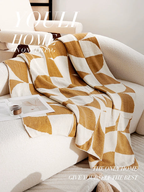 YOULI Genevieve Soft Cozy Knitted Blanket from YOULI