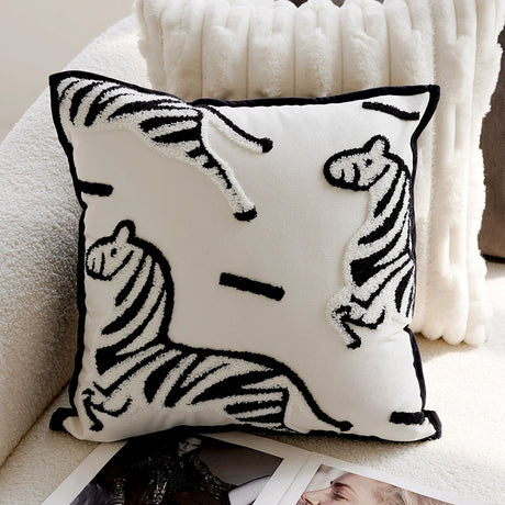 YOULI Amelie Elegant Zebra Design Cushion Cover from YOULI
