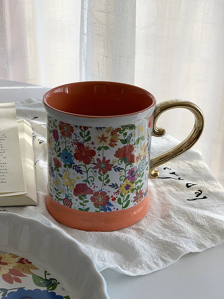 YASUKI Livia Elegant Floral Ceramic Cup from YASUKI
