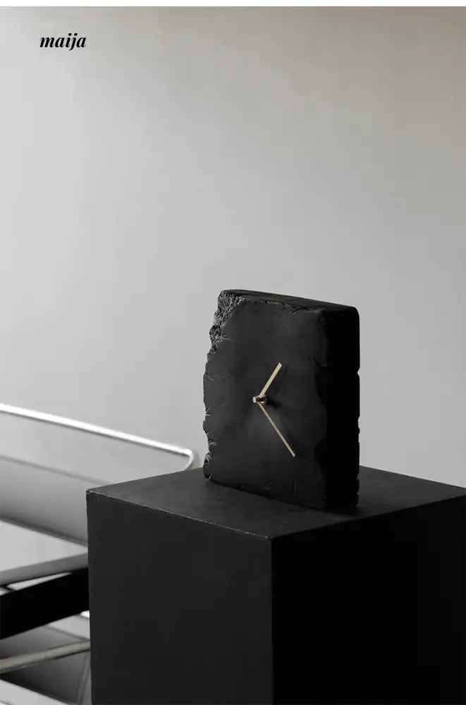 Square Marble Stone Clock from maija