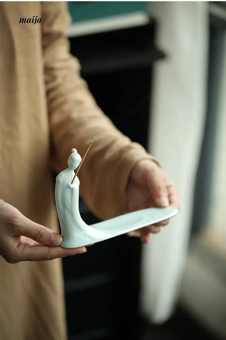 Celadon Deity Incense Holder from maija