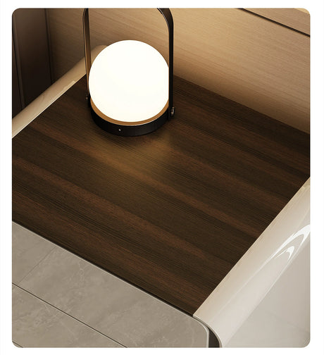 APARTMENT NO.7 Thaddeus Sleek Minimalist Three-Drawer Bedside Table from APARTMENT NO.7