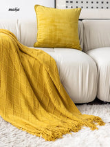 Rhombus Tassel Throws from hellolife