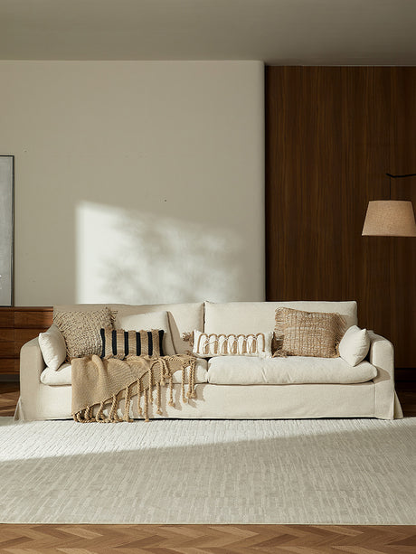 QUANMU Elowen Cozy Cream Wabi-Sabi Living Room Cloud Sofa Module from QUANMU