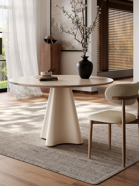 QUANMU Isadora Elegant Cream Dining Table from QUANMU