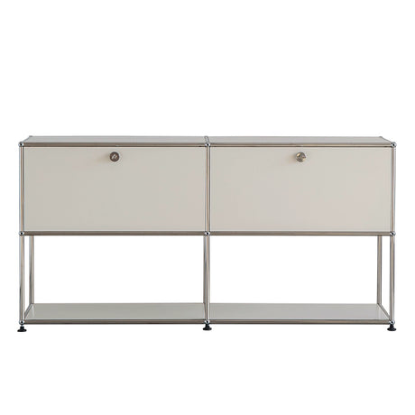 LAIMO Beatrice Retro Modular Stainless Steel Living Room Cabinet from LAIMO