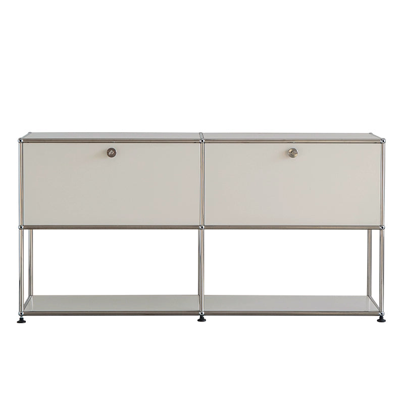 LAIMO Beatrice Retro Modular Stainless Steel Living Room Cabinet from LAIMO
