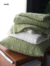 Rib Knit Throw & Cushion from maija