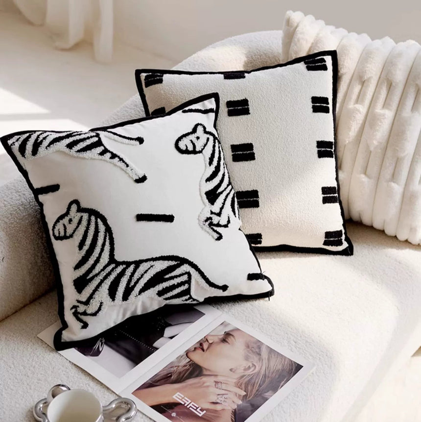 YOULI Amelie Elegant Zebra Design Cushion Cover from YOULI