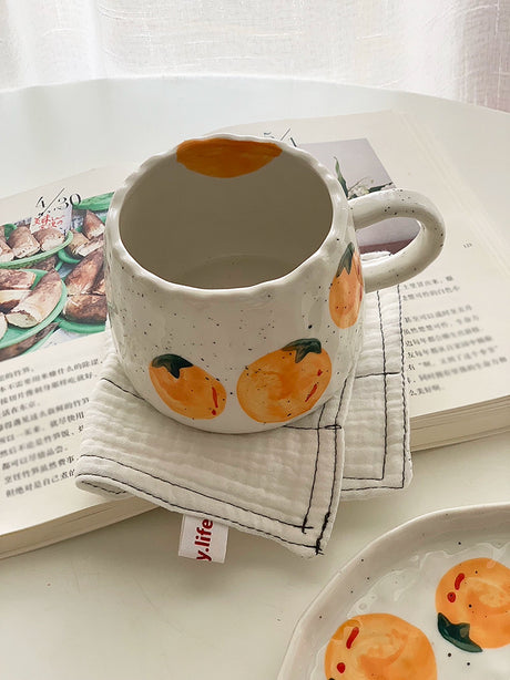 YASUKI Takashi Elegant Underglaze Ceramic Mug Set from YASUKI
