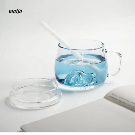 Mount Fuji Blue Gradient Glass from maija