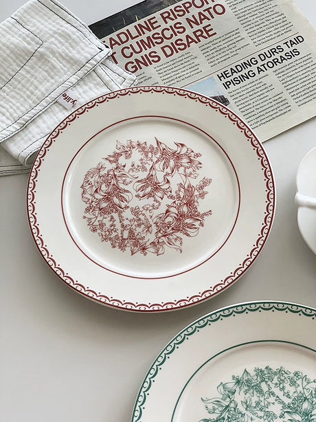 YASUKI Jacques Elegant Bling Ceramic Dining Plate from YASUKI