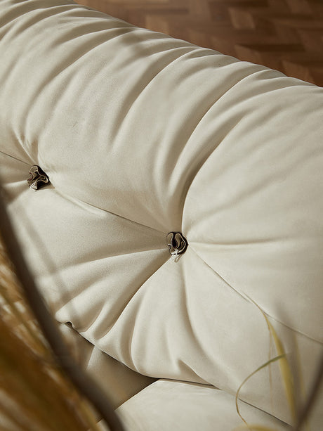 QUANMU Leandro Luxurious Cream Fabric Anti-Scratch Sofa from QUANMU