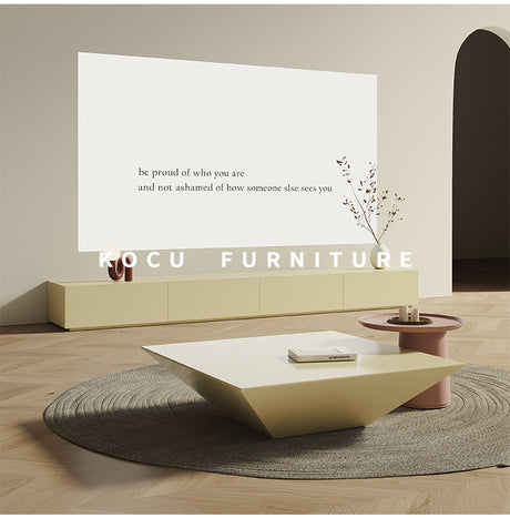 KOCU HOME Santiago Elegant Custom Solid Wood TV Cabinet from KOCU HOME