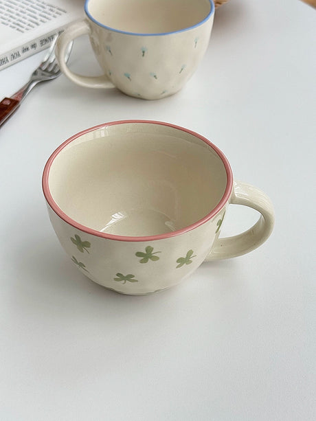 YASUKI Briella Artisan Floral Ceramic Coffee Cup from YASUKI