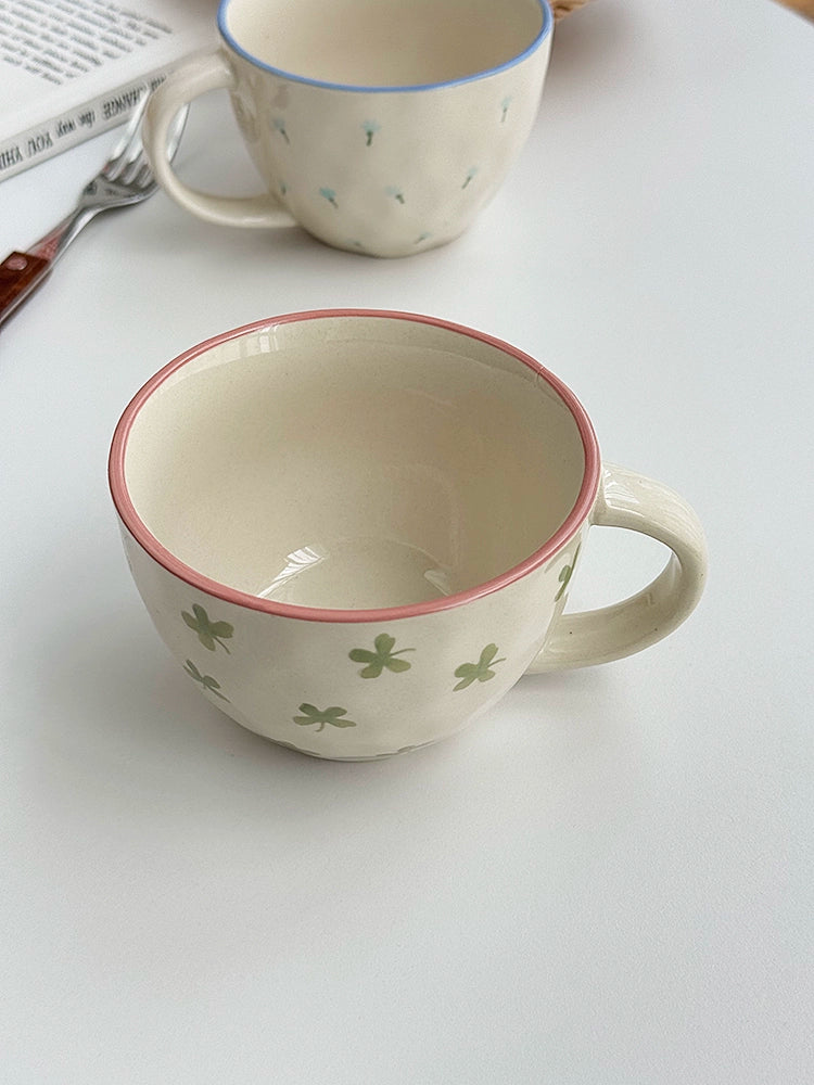 YASUKI Briella Artisan Floral Ceramic Coffee Cup from YASUKI