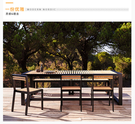 DIME GARDEN Hokkai Elegant Teak Couryard Lounge Chair from DIME GARDEN