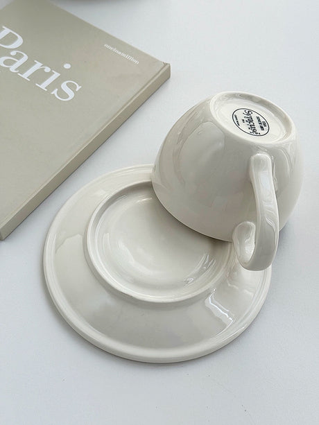 YASUKI Chenhao Minimalist INS Texture White Ceramic Bowl from YASUKI