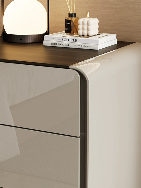 APARTMENT NO.7 Thaddeus Sleek Minimalist Three-Drawer Bedside Table from APARTMENT NO.7