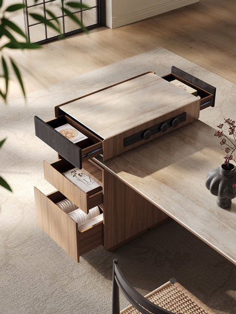 QUANMU Serafina Versatile Elegant Dining Table from QUANMU