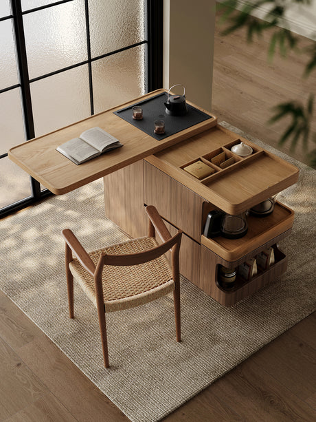 QUANMU Isamu Elegant Rotatable Teacart from QUANMU