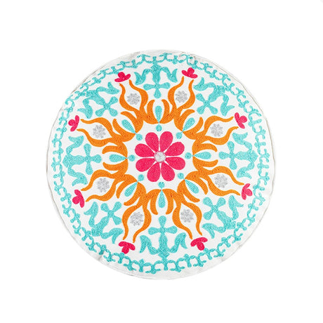 YOULI Amara Handmade Ethnic Round Pillow from YOULI