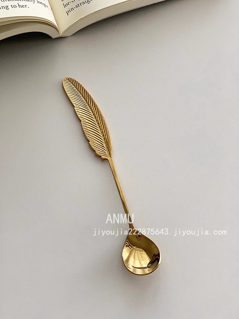 YASUKI Eleanor Elegant Stainless Steel Mixing Stick & Dessert Fork from YASUKI