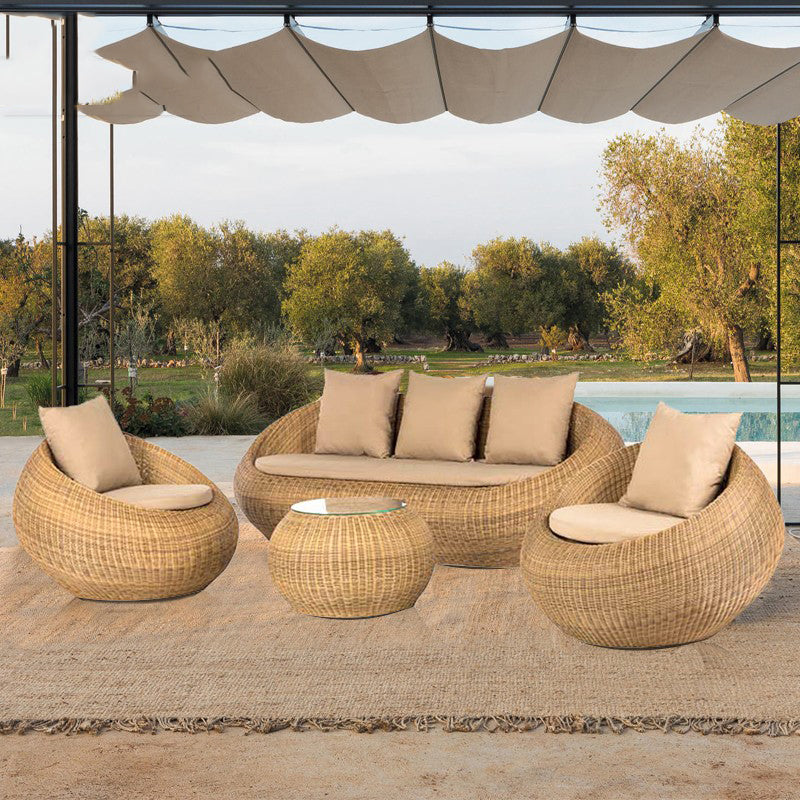 OMONO Valencia Chic Modern Leisure Round Coffee Table Set from OMONO