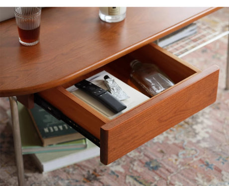 HANKE Kiyoshi Elegant Cherrywood Teatable with Drawers from HANKE