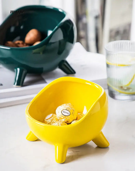 Four Legged Colourful Ceramic Storage Bowl from Xingmijia