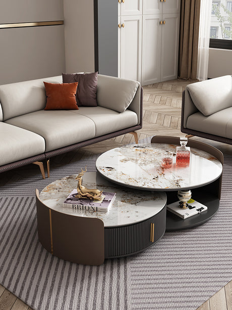 QUANMU Araceli Modern Minimalist Telescopic Coffee Table from QUANMU