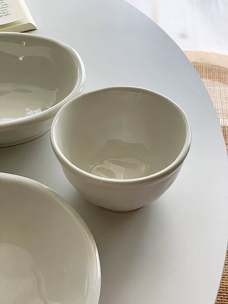 YASUKI Alaric Minimalist Pure White Soup Bowl from YASUKI