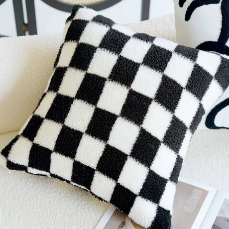 YOULI Benjamin Elegant Minimalist Black and White Sofa Pillow from YOULI