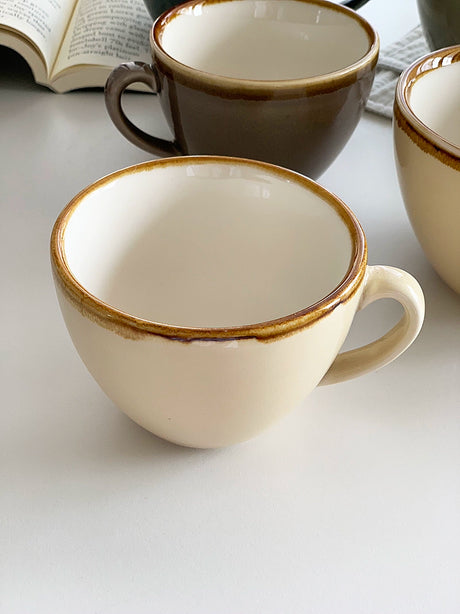 YASUKI Evangeline Vintage French-Inspired Ceramic Tea Cup from YASUKI