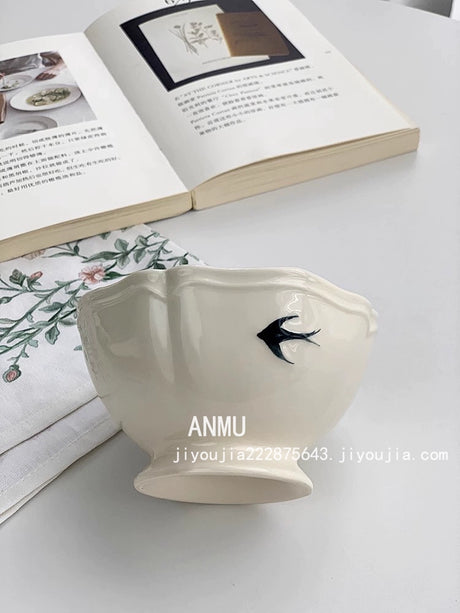 YASUKI Hiroshi Elegant Hand-Painted Ceramic Dish from YASUKI