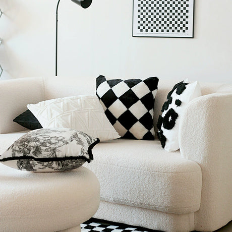YOULI Maximus Chic White Woven Pillow Sofa Bag from YOULI