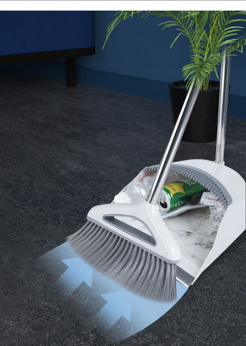SUCO Akihiko Premium Soft White Japanese Broom Dustpan Set from SUCO