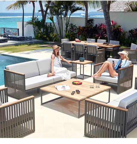 DIME GARDEN Hiroki Minimalist Aluminum Outdoor Sofa from DIME GARDEN