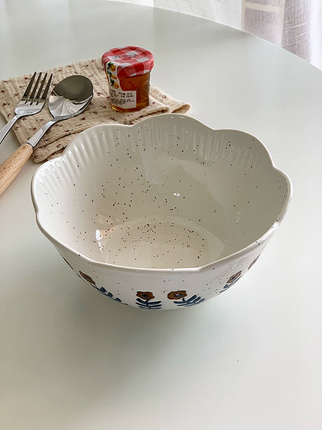 YASUKI Cedric Rustic Glaze Ceramic Bowl from YASUKI