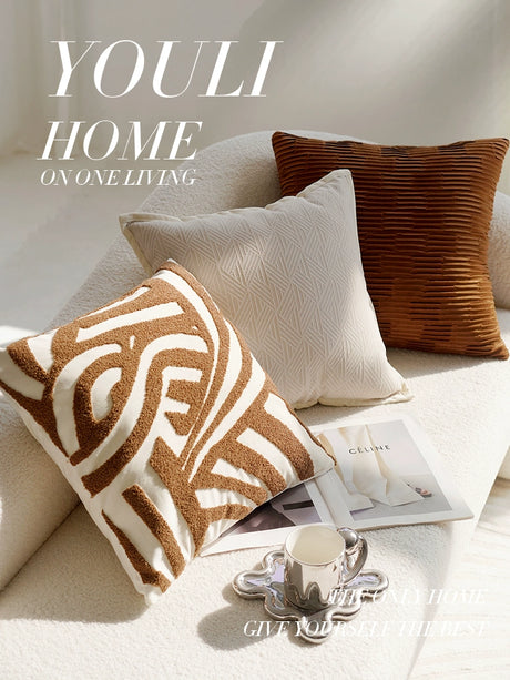 YOULI Marcellus Creamy Soft Retro Sofa Pillow Set from YOULI