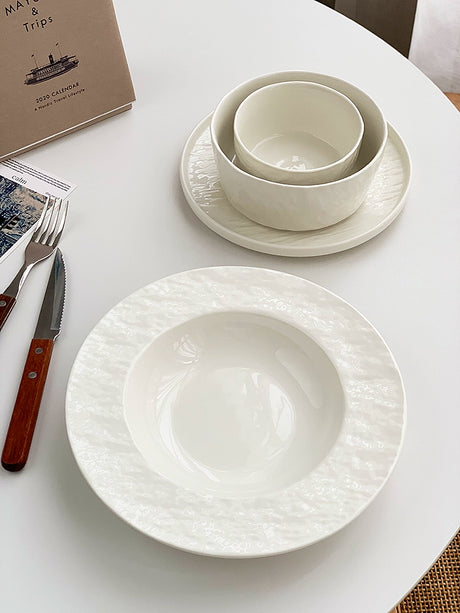 YASUKI Eleanor Elegant Nordic Stoneware Soup Bowl from YASUKI