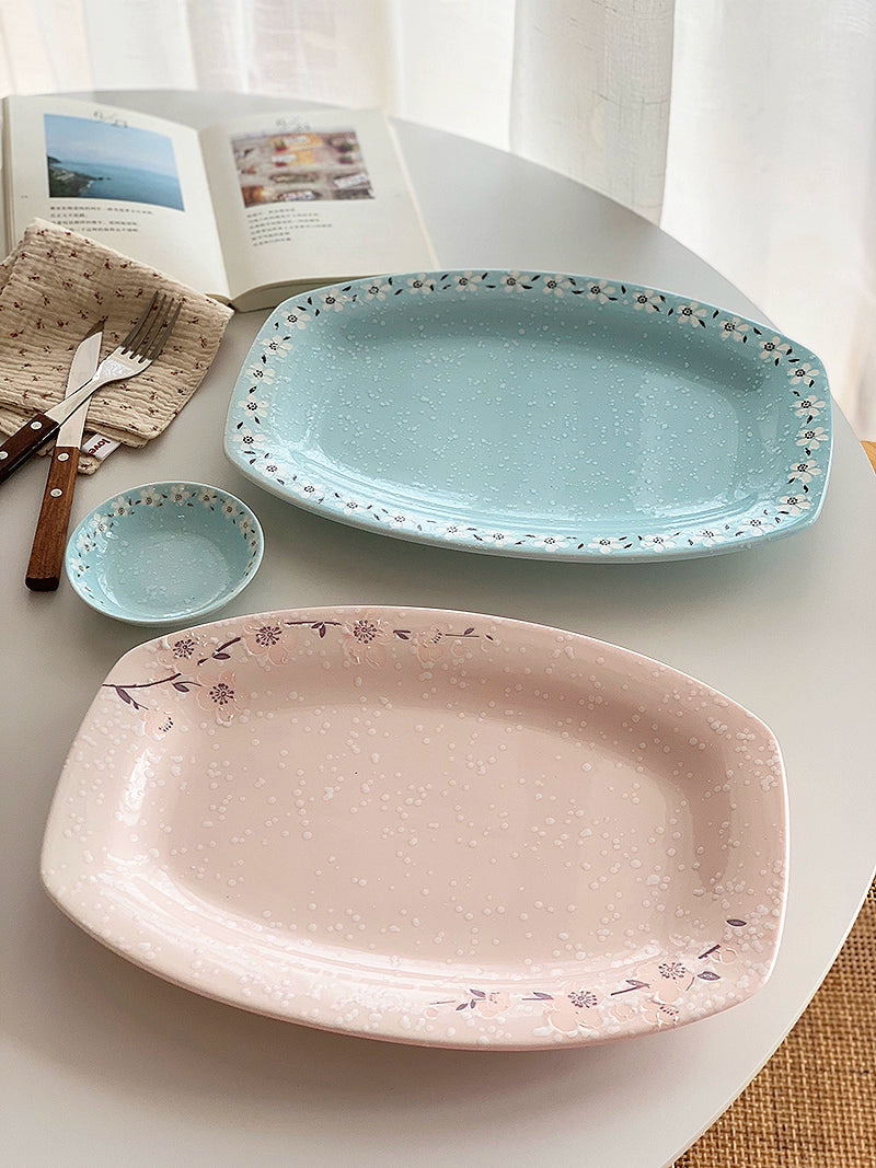 YASUKI Haruki Elegant Snowflake Ceramic Rice Bowl from YASUKI