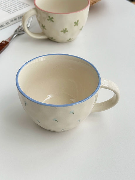 YASUKI Briella Artisan Floral Ceramic Coffee Cup from YASUKI