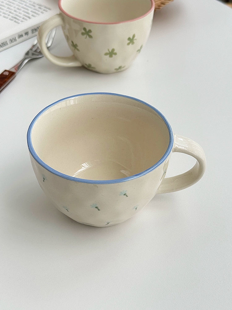 YASUKI Briella Artisan Floral Ceramic Coffee Cup from YASUKI