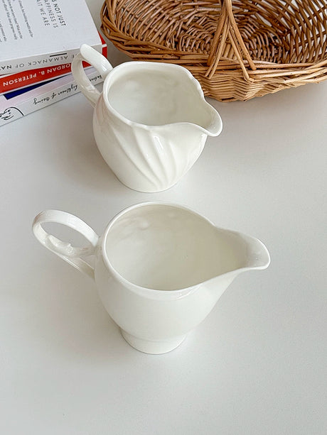 YASUKI Amelie Elegant Floral Relief Ceramic Coffee Set from YASUKI