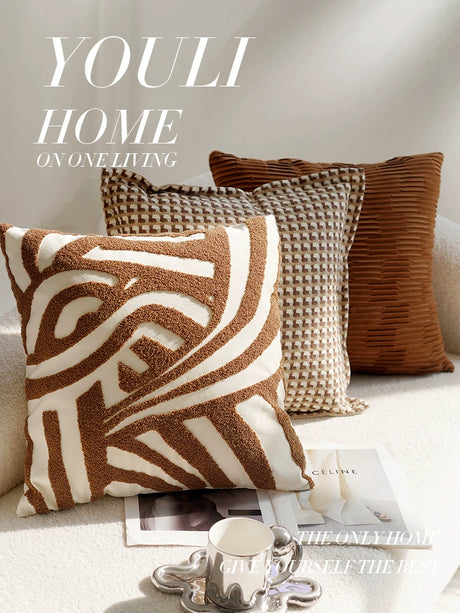 YOULI Marcellus Creamy Soft Retro Sofa Pillow Set from YOULI